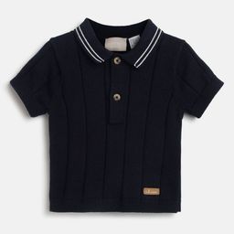 Chicco Boys Solid Polo Collar Cotton T-shirt-picture-27