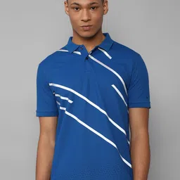 Allen Solly Striped Polo Collar Pure Cotton T-shirt-picture-20