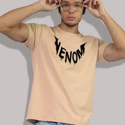 Greylongg Men Venom Graphic Printed Round Neck Cotton T-shirt-picture-12
