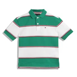 Tommy Hilfiger Boys Striped Polo Collar Short Sleeves Regular T-shirt-image-25