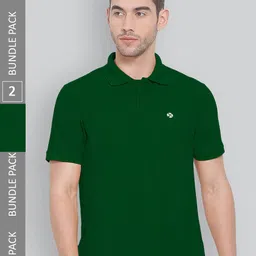 LUX NITRO Pack of 2 Polo Collar Anti Odour T-shirts-picture-55