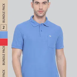 LUX NITRO Pack Of 2 Polo Collar Anti Odour T-Shirt-image-98