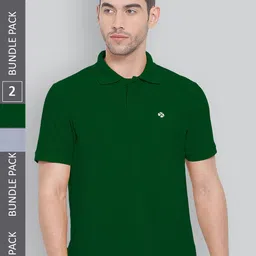 LUX NITRO Men Pack Of 2 Polo Collar Anti Odour Pockets T-shirt-picture-11