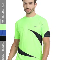 FTX Pack 3 Colourblocked Round Neck Dry-Fit Sports T-shirt-picture-13