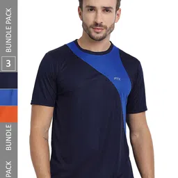 FTX Pack Of 3 Colourblocked Round Neck Dry-Fit Sports T-shirt-picture-41