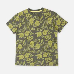 Pepe Jeans Boys Trent Floral Printed Round Neck Pure Cotton T-shirt-picture-54