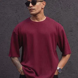 Powerlook Round Neck Short Sleeves Cotton T-shirt-image-0