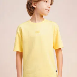 Jack & Jones Junior Boys Solid Round Neck Cotton Relaxed Fit T-shirt-picture-27
