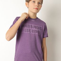 Jack & Jones Junior Boys Typography Printed Pure Cotton T-shirt-picture-23
