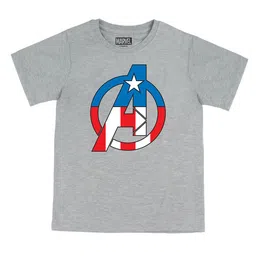 Marvel by Wear Your Mind Boys Grey & Red Avengers Printed Pure Cotton T-shirt-picture-58