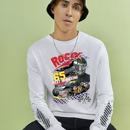 Bewakoof Men Graphic Printed Round Neck Cotton T-shirt-picture-30