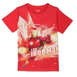 Marvel by Wear Your Mind Boys Red Iron Man Printed T-shirt-picture-15