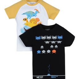 PLUM TREE Boys Pack Of 2 Pure Cotton T-shirts-picture-19
