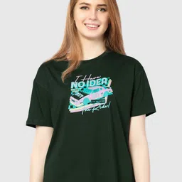 Juliet Women Typography Printed Round Neck Cotton Relaxed Fit T-shirt-picture-22