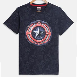 Octave Boys Blue & Red Captain America Printed T-shirt-picture-57