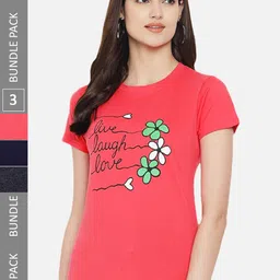 Fabflee Pack Of 3 Printed Cotton T-shirt-picture-22