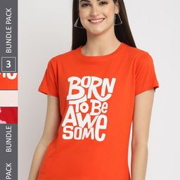 Fabflee Pack of 3 Printed Cotton T-shirt-picture-37