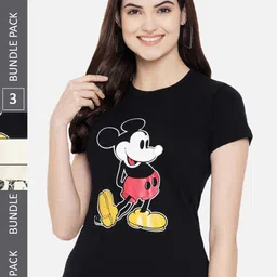 Fabflee Pack of 3 Printed Cotton T-shirts-picture-29