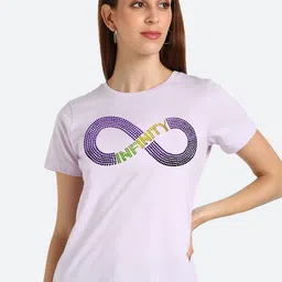 shashvi Women Purple Printed T-shirt-image-80