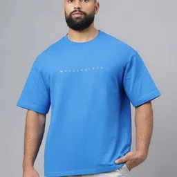 MuscleBlaze Unisex Typography Printed Round Neck Cotton Relaxed Fit T-shirt-picture-38