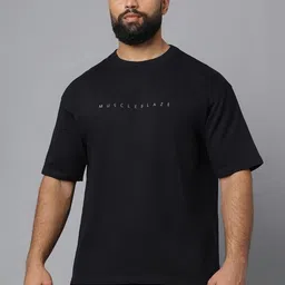 MuscleBlaze Unisex Typography Printed Round Neck Cotton T-shirt-picture-16