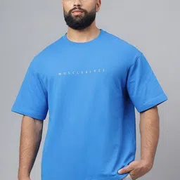 MuscleBlaze Unisex Typography Printed Round Neck Cotton Relaxed Fit T-shirt-picture-46