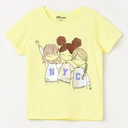 Fame Forever by Lifestyle Girls Graphic Printed Round Neck Cotton T-shirt-picture-45