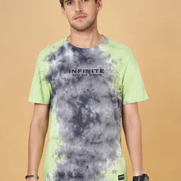 Street 808 by Pantaloons Round Neck Short Sleeves Printed Cotton T-shirt-picture-30