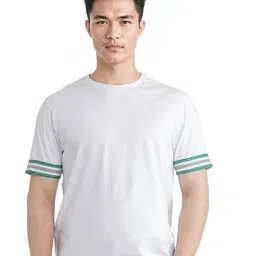 RARE RABBIT Men Striped Round Neck Cotton T-shirt-picture-55