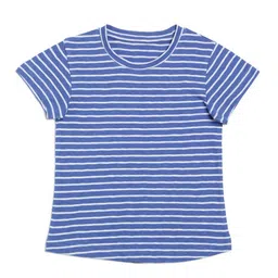 DOOR74 Girls Striped Cotton T-shirt-picture-53