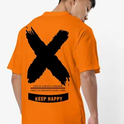 STATUS MANTRA Oversized Typography Printed Pure Cotton T-shirt image 1