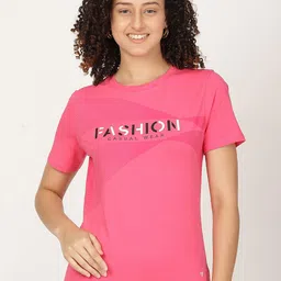 FUTURO Typography Printed Cotton T-shirt-image-80