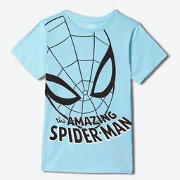 YK Marvel Boys Typography Printed Round Neck Short Sleeves Cotton T-shirt-picture-23