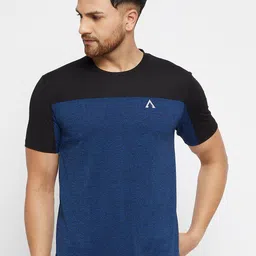 AUSTIEX Men Blue & Black Colourblocked Casual Sports T-shirt-picture-21