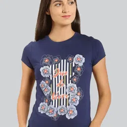 LYRA Women Floral Printed Cotton T-shirt-picture-29
