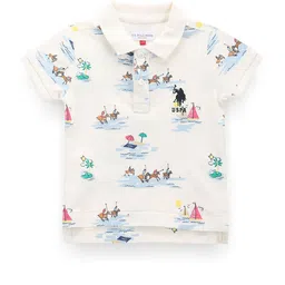 U.S. Polo Assn. Kids Boys Floral Printed V-Neck Extended Sleeves T-shirt-picture-45
