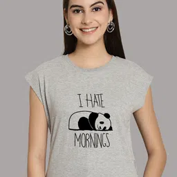 Friskers Graphic Printed Round Neck Extended Sleeves Pure Cotton Tshirt-picture-36