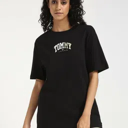 Tommy Hilfiger Women Typography Extended Sleeves T-shirt-picture-34