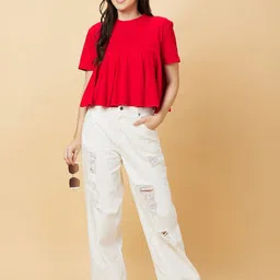 Being Human Women Drop-Shoulder Sleeves T-shirt-picture-4
