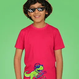 NUSYL Boys Graphic Printed Round Neck T-shirt-picture-25