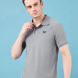 Technosport Slim Fit Polo Collar Antimicrobial Active T-shirt-picture-33