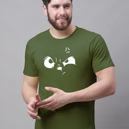 Friskers Abstract Printed Cotton Slim Fit T-shirt-picture-31