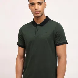 Lee Geometric Printed Polo Collar Cotton Slim Fit T-shirt-picture-42