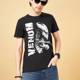 SF JEANS by Pantaloons Graphic Printed Pure Cotton Slim Fit T-shirt-picture-29