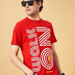 SF JEANS by Pantaloons Printed Round Neck Short Sleeves Slim Fit T-shirt-picture-12