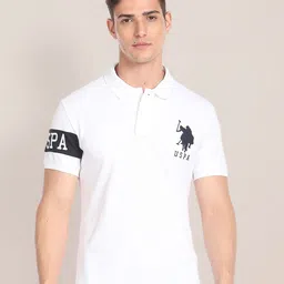 U.S. Polo Assn. Brand Embroidered Pique Polo Shirt-picture-35