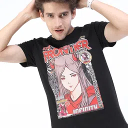 KETCH Men Black Printed Slim Fit T-shirt-picture-15