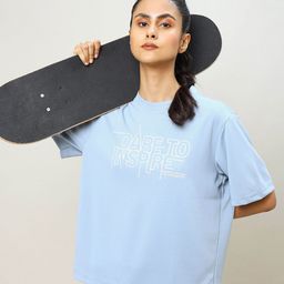 Technosport Typography Printed Anti Odour Boxy Fit Sports T-shirt-picture-14