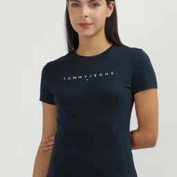 Tommy Hilfiger Women Typography Slim Fit T-shirt-image-46