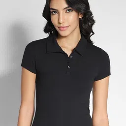 AMERICAN EAGLE OUTFITTERS Women Polo Collar Slim Fit T-shirt-picture-37